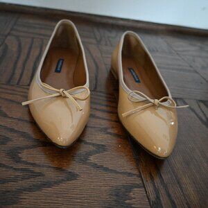 Margaux Flats – Dune/Nude Patent – Size 40M